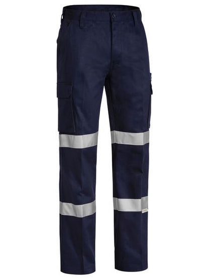 Bisley Taped Biomotion Drill Cargo Work Pants-(BPC6003T)
