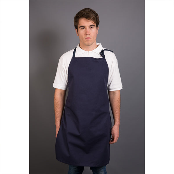 Sportage Cotton Drill Full Bib Apron Without Pocket-Uniform Wholesalers