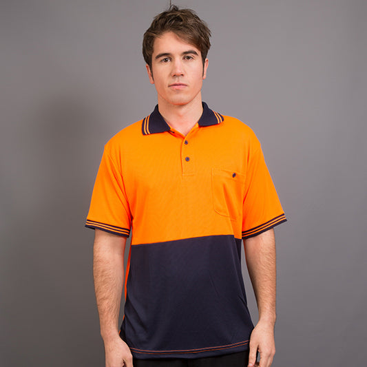 Sportage Hi-Viz Adults/Unisex Micromesh Short Sleeve Polo-Uniform Wholesalers