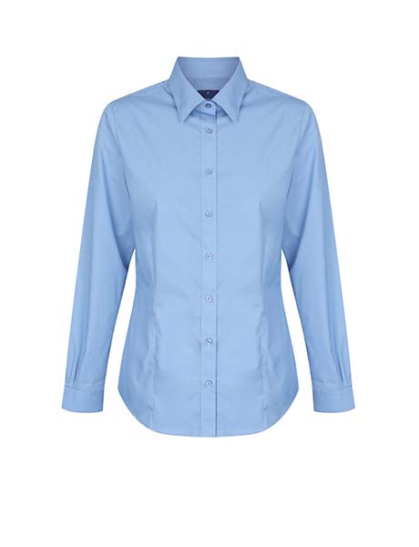 Gloweave Ladies  Premium Poplin Long Sleeve Shirt (1520WL)