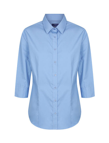 Gloweave Womens Premium Poplin 3/4 Sleeve Shirt (1520WZ)