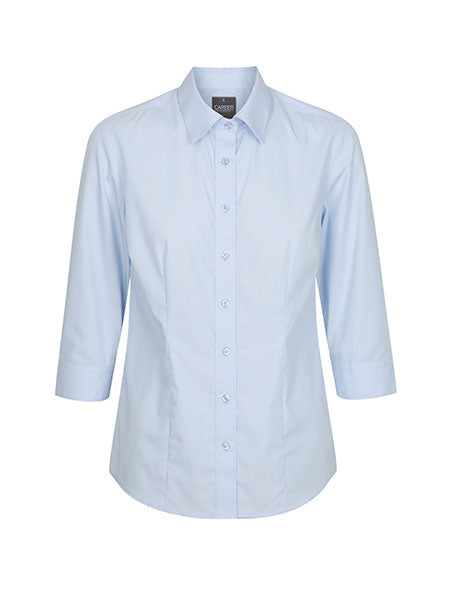 Gloweave Womens Premium Poplin 3/4 Sleeve Shirt (1520WZ)