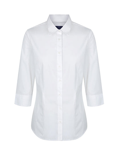 Gloweave Womens Premium Poplin 3/4 Sleeve Shirt (1520WZ)