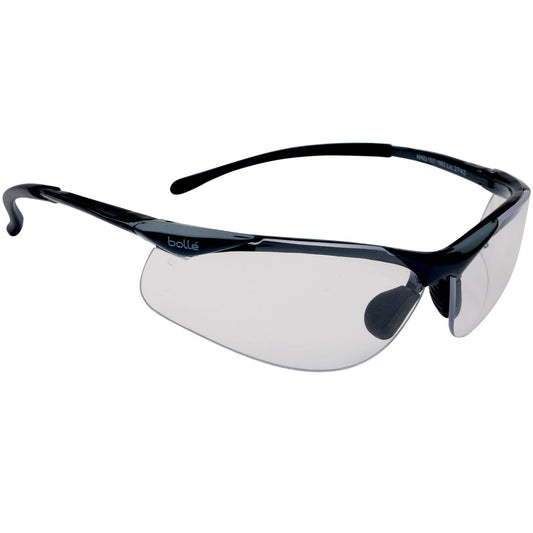 Bolle Safety Contour Dark Gun Frame Platinum As/Af Clear Lens Each Of 10 - (1615501)