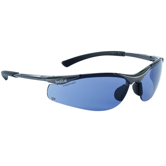 Bolle Safety Contour Dark Gun Frame Platinum As/Af Smoke Lens Each Of 10 - (1615502)