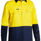 Bisley Hi Vis Closed Front Drill Shirt- Long Sleeve (BSC6267)