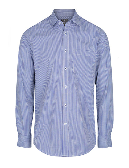 Gloweave Men's Gingham Long Sleeve Casual Slim Fit Shirt (1637HL)