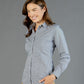 Gloweave Ladies Gingham Long Sleeve Casual Slim Fit Shirt (1637WHL)