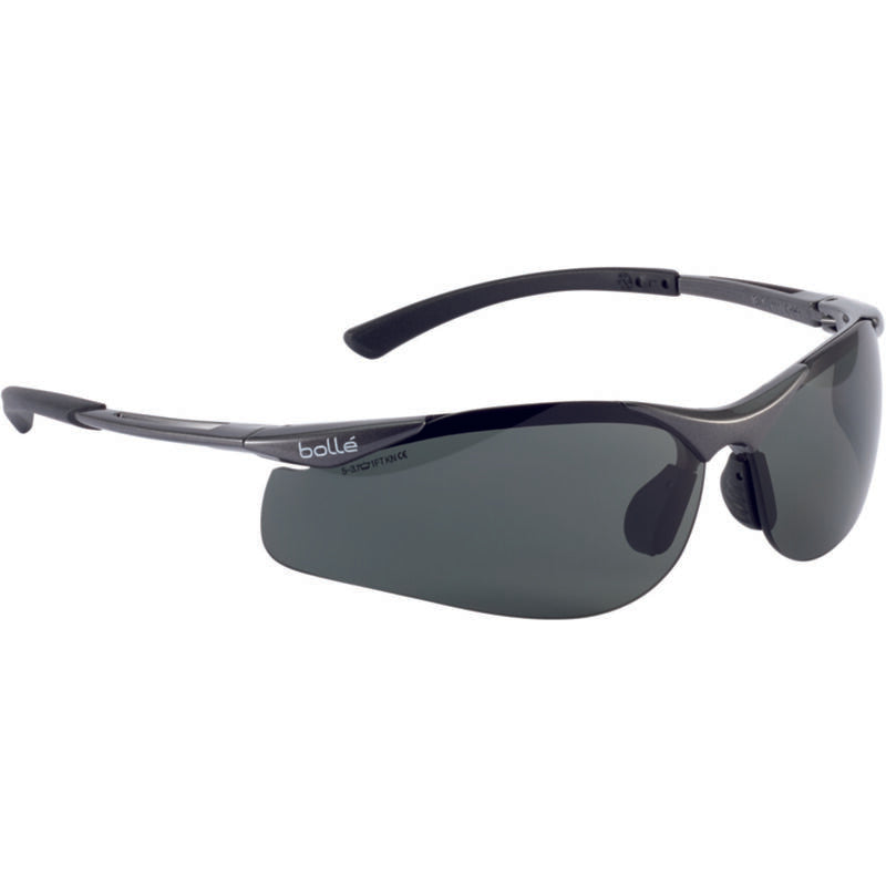 Bolle Safety Contour Dark Gun Frame (Grey) Polarised Lens - Soft Drawstring Pouch - (1652107)