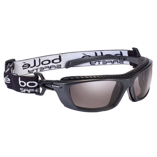 Bolle Safety Baxter Gunmetal Frame Platinum As/Af Smoke Lens - Eva Foam & Strap Each of 10 - (1678102)