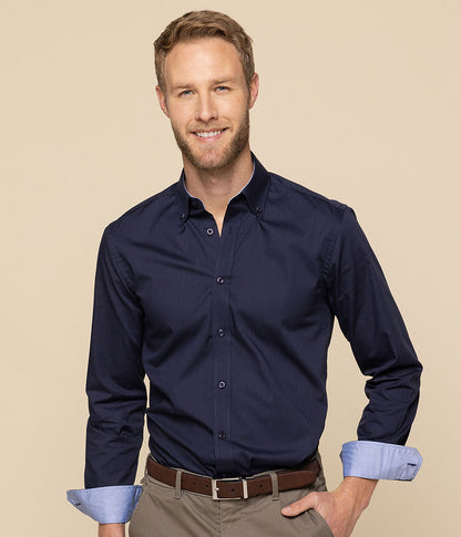 Gloweave Fine Oxford Long Sleeve Slim Fit Shirt (1899L)