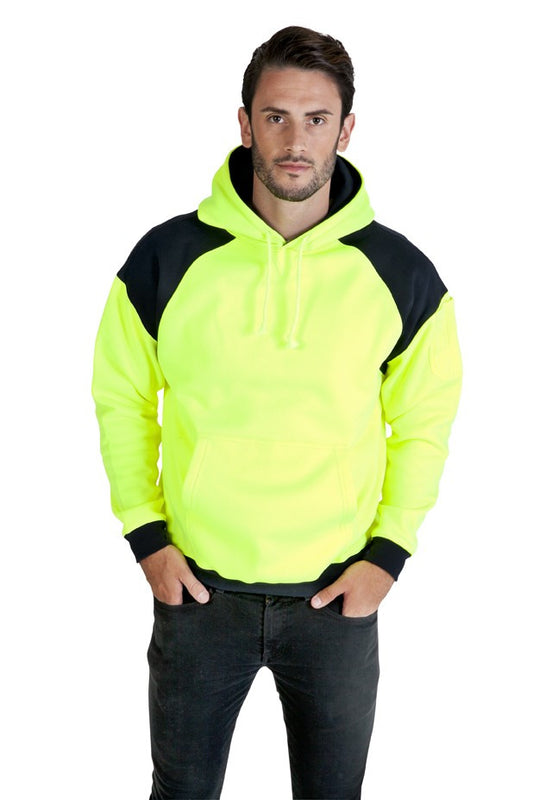 Ramo-Ramo  Mens' Contrast  Fleece Hoodie	(new)--Uniform Wholesalers - 1