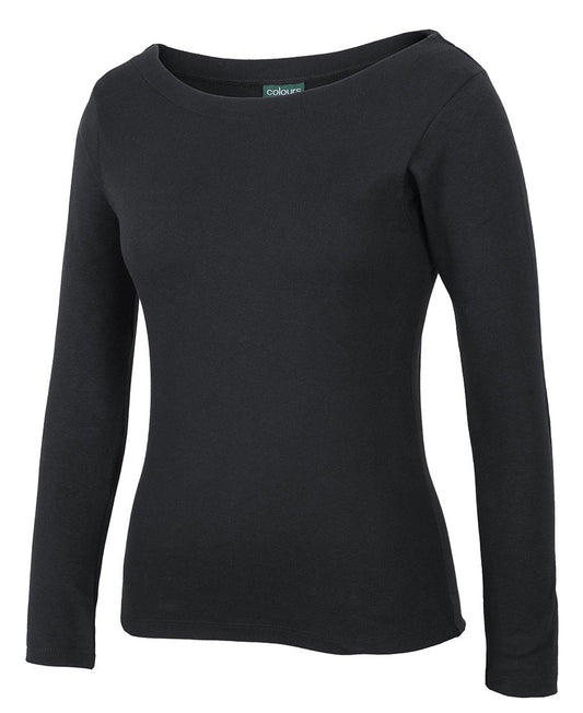 JBs Wear C of C Ladies L/S Boat Neck Tee (1BTL)