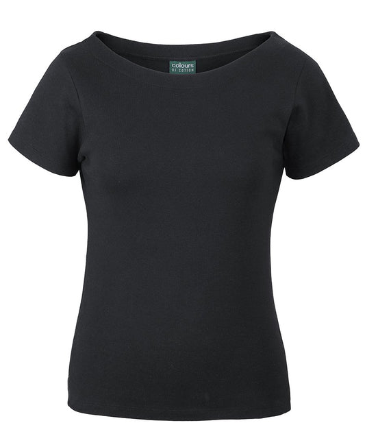 JBs Wear C of C Ladies S/S Boat Neck Tee (1BTS)