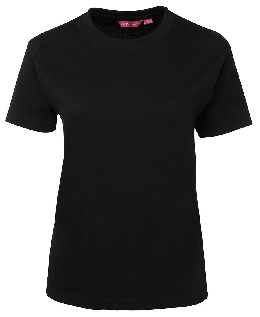 JB's Wear-JB's Ladies Crew Neck Tee-Black / 8-Uniform Wholesalers - 2