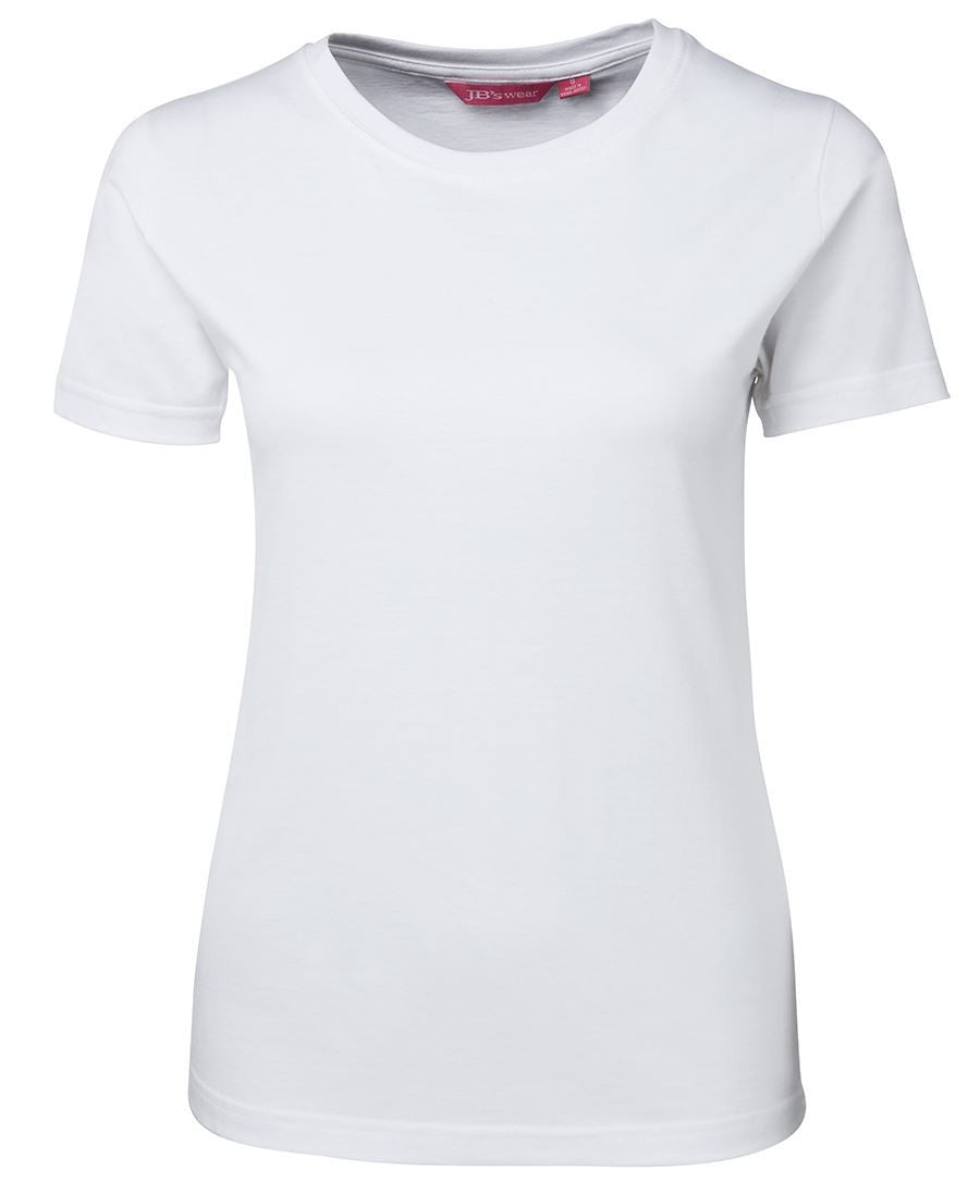 JB's Wear-JB's Ladies Fitted Tee-White / 8-Uniform Wholesalers - 13