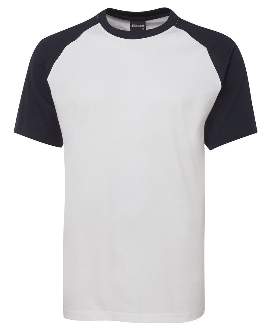 JB's Wear-JB's Two Tone Tee-White/Navy / S-Uniform Wholesalers - 3