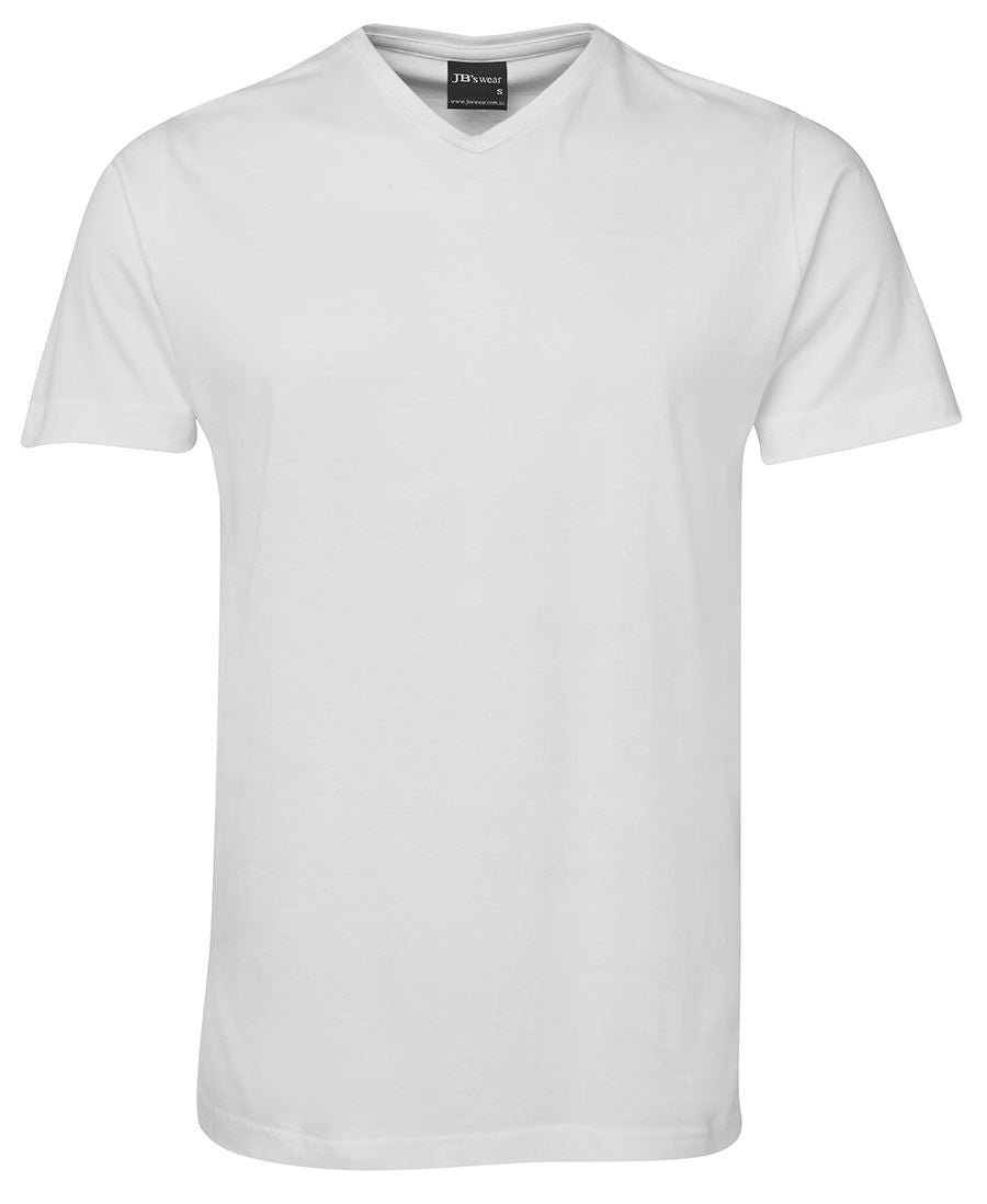 JB's Wear-JB's V Neck Tee-White / S-Uniform Wholesalers - 4