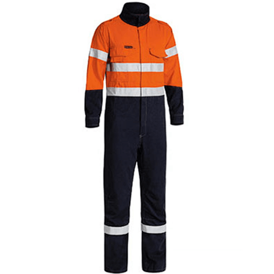 Bisley Tencate Tecasafe® Plus Taped 2 Tone Hi Vis Engineered FR Vented Coverall (BC8086T)