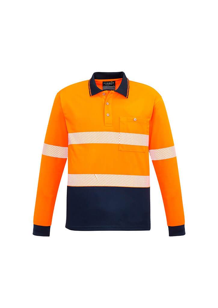 Syzmik Unisex Hi Vis Segmented L/S Polo - Hoop Taped  (ZH530)