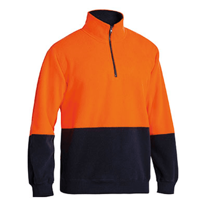 Bisley Hi Vis Polar Fleece Zip Pullover (BK6889)