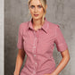 Winning Spirit Ladie's Gingham Check Short Sleeve Shirt (M8300S)
