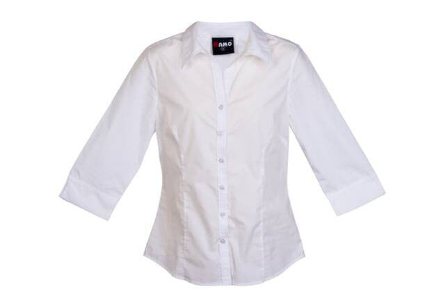 Ramo-Ramo Ladies 3/4 Sleeve Shirts-White / 8-Uniform Wholesalers - 7