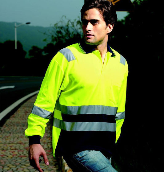 Bocini Hi-Vis Polyface/Cotton Back Polo (SP0537)