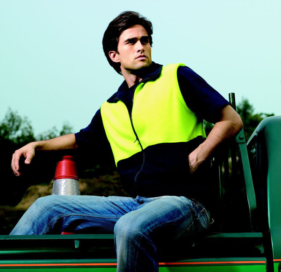 Bocini-Hi-Vis-Polar-Fleece-Vest