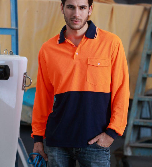 Bocini Hi-Vis Safety Polo Long Sleeve (SP0426)