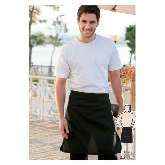 Bocini Cotton Drill Half Apron No Pocket-(WA0671)