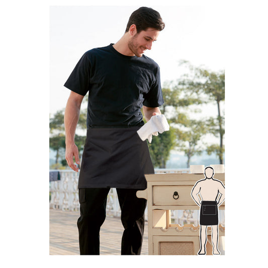 Bocini Polyester Drill Quarter Apron No Pocket-(WA0620)