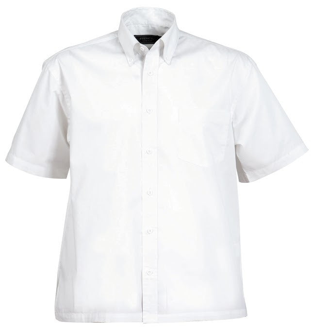 Stencil-Stencil Men's Nano Shirt (S/S)-White / S-Uniform Wholesalers - 1