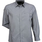 Stencil-Stencil Men's Empire Shirt (L/S)-Grey/Charcoal / S-Uniform Wholesalers - 3
