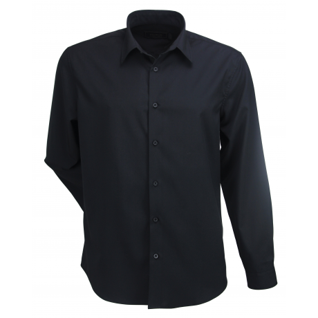 Stencil-Stencil Candidate 2035S Mens S/S Shirt-S / Black-Uniform Wholesalers - 3