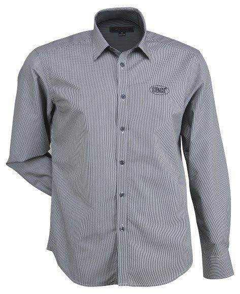 Stencil-Stencil Men's Dominion Shirt (L/S)-Black / S-Uniform Wholesalers - 1