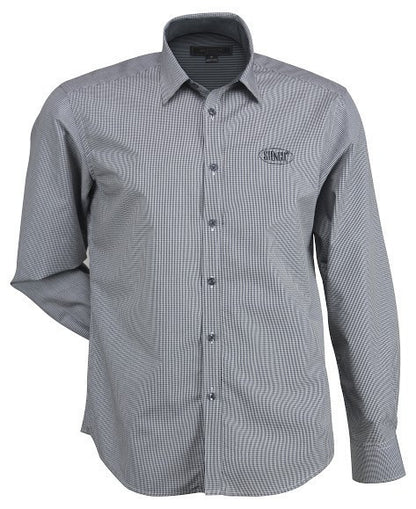 Stencil-Stencil Men's Dominion Shirt (L/S)-Black / S-Uniform Wholesalers - 1
