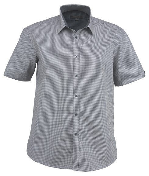Stencil-Stencil Men's Dominion Shirt (S/S)-Black / S-Uniform Wholesalers - 1