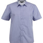 Stencil-Stencil Men's Dominion Shirt (S/S)-Mid Blue / S-Uniform Wholesalers - 3
