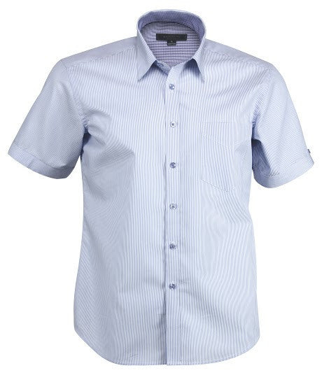 Stencil-Stencil Men's Inspire Shirt (S/S)-Sky/Blue / S-Uniform Wholesalers - 2