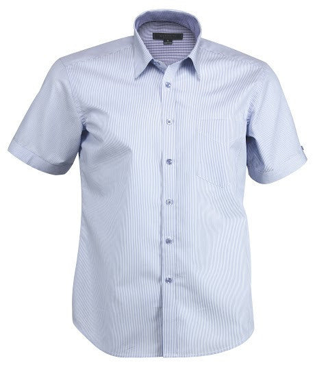 Stencil-Stencil Men's Inspire Shirt (S/S)-Sky/Blue / S-Uniform Wholesalers - 2