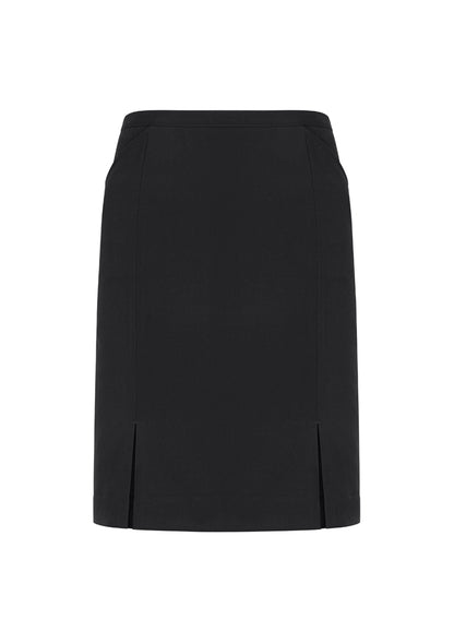 Biz Corporate Womens Front Pleat Detail Straight Skirt (20720)