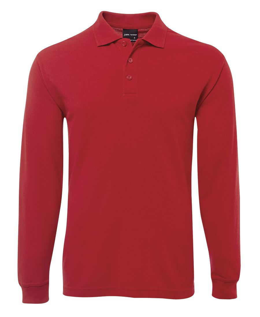 JB's Wear-JB's Long Sleeve 210 Polo - Adults-Red / S-Uniform Wholesalers - 7