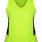 Aussie Pacific-Aussie Pacific Lady Tasman Singlet-4 / Neon Yellow/Black-Uniform Wholesalers - 11