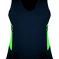 Aussie Pacific-Aussie Pacific Lady Tasman Singlet-4 / navy/Neon Green-Uniform Wholesalers - 6