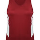 Aussie Pacific-Aussie Pacific Lady Tasman Singlet( 3rd 6 colors)-4 / Red/White-Uniform Wholesalers - 6