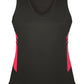 Aussie Pacific-Aussie Pacific Lady Tasman Singlet( 2nd 14 colors)-4 / SLATE/NEON PINK-Uniform Wholesalers - 5