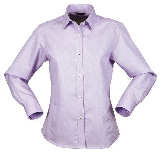 Stencil-Stencil Ladies' Empire Shirt (L/S)-Mauve/Mauve / 8-Uniform Wholesalers - 6
