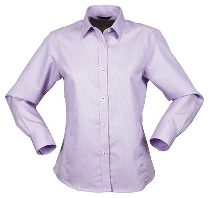 Stencil-Stencil Ladies' Empire Shirt (L/S)-Mauve/Mauve / 8-Uniform Wholesalers - 6