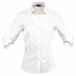 Stencil-Stencil Empire 2132 Ladies 3/4S Shirt-White / White / 8-Uniform Wholesalers - 2
